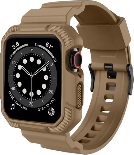 Miniatura 8 de Orobay compatible con Apple Watch Band de 41 mm, 40 mm, 38 mm, correa resistente a los golpes para iWatch SE Series 7 6 5 4 3 2 1 41 mm, 40 mm, 38