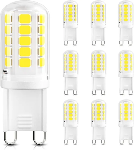 Miniatura 15 de DiCUNO Bombilla LED G9, 2700 K, luz blanca cálida suave, bombillas LED G9 de 4 W, equivalente a halógeno de 40 W, no regulable, 400 LM, base bipin