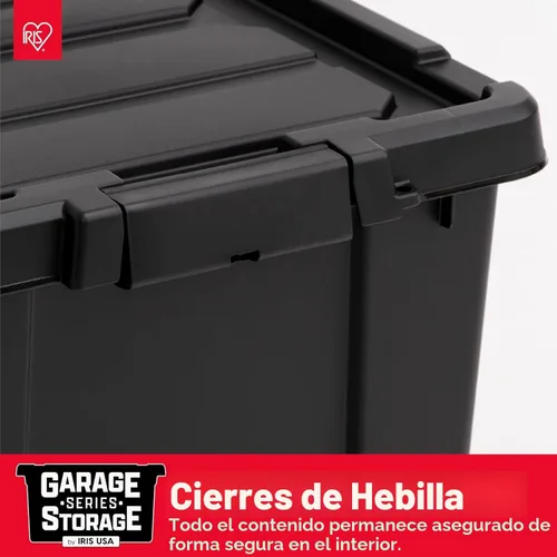Miniatura 7 de IRIS USA - Contenedores de almacenamiento con tapa de 20 galones, 6 unidades - Hechos en EE. UU., contenedores apilables resistentes, con tapa