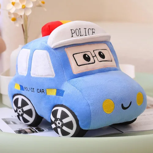 Miniatura 8 de XIYUAN Cojín de peluche rojo de autobús escolar con diseño de caricaturas, cojín de felpa para regalo de cumpleaños de niños (11 x 7 x 6 pulgadas)
