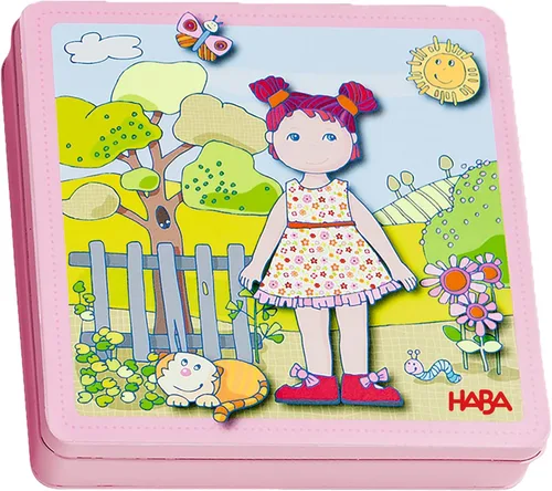 Miniatura 6 de HABA Peter and Pauline - Juego de actividades magnéticas de animales de granja, tabla de actividades para niños pequeños y actividades en automóvil