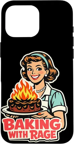 Miniatura 19 de Baking with Rage Retro 1950s Housewife Pop Art Humor Case for iPhone 17