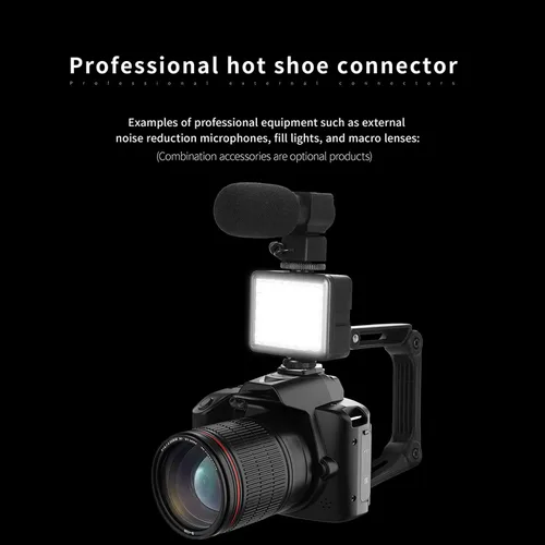 Miniatura 5 de Cámara de vlogging 4K para, 3 pulgadas 64MP HD visión nocturna cámara digital para fotografía con, 16X zoom digital videocámaras cámara de vídeo