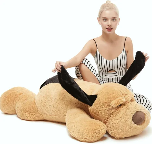 Miniatura 16 de MorisMos Animales de Peluche de Perro Gigante, Perro de Peluche Grande de 31 pulgadas, Almohada Suave de Cachorro Grande de Peluche, Regalos