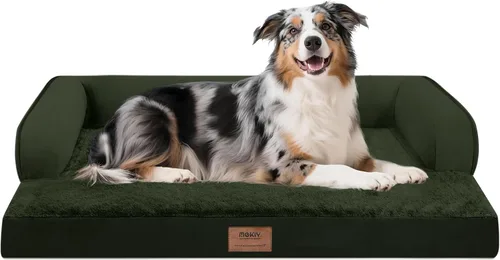 Miniatura 125 de Cama ortopédica impermeable para perros pequeños, cama para perros de tamaño mediano, cómoda cama para mascotas y gatos con lados, funda extraíble