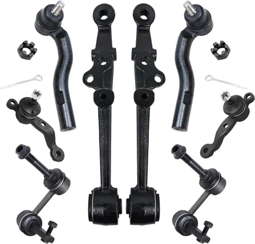 Miniatura 192 de Detroit Axle - Kit de brazos de control de extremo delantero de 8 piezas para Dodge Dakota 00-04, Durango 00-03, 4 brazos de control superior e