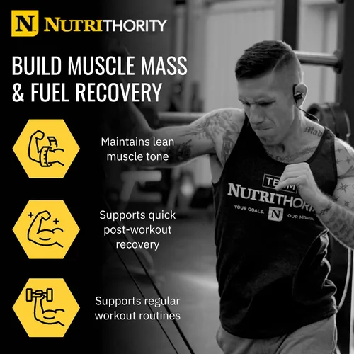 Miniatura 5 de Nutrithority - Polvo de proteína de suero aislado Isothority con proteína ultraabsorbible y BCAA para construir músculo y acelerar la recuperación