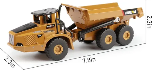 Miniatura 5 de Camión volquete articulado a presión a escala 1/50, modelos de construcción de vehículos de ingeniería de metal, juguetes para niños