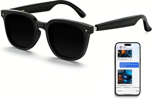 Lentes inteligentes AI 2026, gafas Bluetooth para hombres y mujeres, música y llamadas de oído abierto, control táctil, asistente de voz, traducción