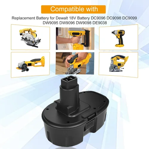 Miniatura 3 de Paquete de 2 baterías de repuesto de 18 V 3.6 Ah DC9098 DC9099 para Dewalt batería de 18 V DC9096 DC9098 DC9099 DW9095 DW9096 DW9098 DE9038