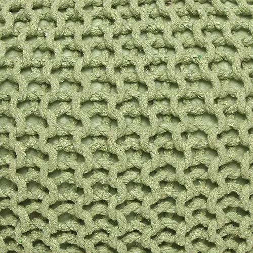 Miniatura 6 de REDEARTH · Puf Otomano Taburete Reposapiés Redondo - Puf Bohemio de Cordón Tejido de Algodón - Reposapiés Relleno Cable Poof para Sala de Estar