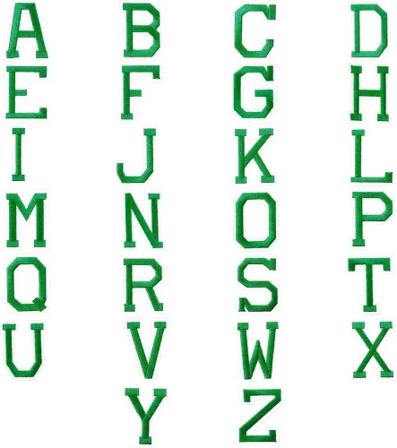 Miniatura 9 de Locomo - Parche para planchar con letras individuales del alfabeto, parche bordado de la A a la Z, insignia de nombre, adorno de apliques para Rojo