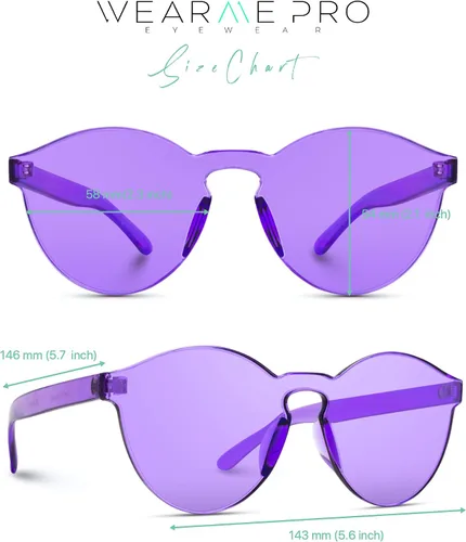 Miniatura 7 de Wearme Pro - Lentes para sol Super Retro Redondos, transparentes.
