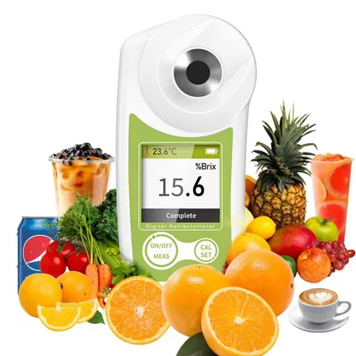 Refractómetro digital Brix, medidor de contenido de azúcar ATC 0–55%, precisión de ±0.2%, probador de mano para frutas, jugo