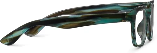 Miniatura 3 de Peepers by PeeperSpecs Kent - Lentes de lectura cuadrados suaves con bloqueo de luz azul verde azulado (Teal Horn)