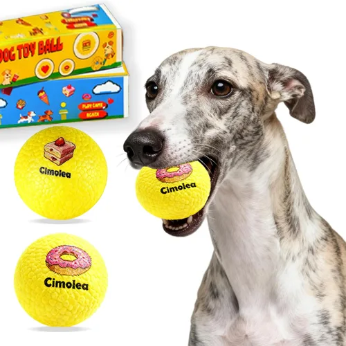 Miniatura 12 de Pelotas de tenis para perros, juguetes interactivos para perros masticadores agresivos, juguete indestructible para mantenerlos ocupados, juguetes