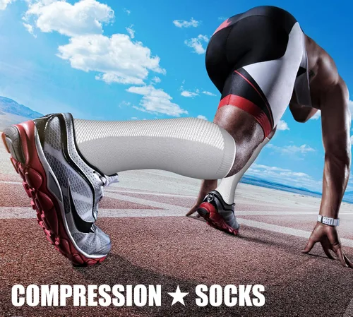 Miniatura 76 de CHARMKING - Calcetines de compresión para mujeres y hombres (3 pares), 15-20 mm Hg, el mejor apoyo para atletismo, running o ciclismo, mejora