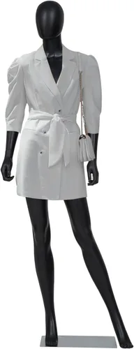 Maniquí femenino realista de pie de cuerpo completo, forma de vestido para exhibición, maniquí de torso para tienda de ropa y tienda de costura,