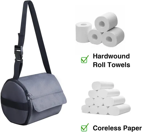 Miniatura 6 de Soporte de papel higiénico colgante para camping, organizador de toallas de papel impermeable para cocina, protector de papel higiénico para baño