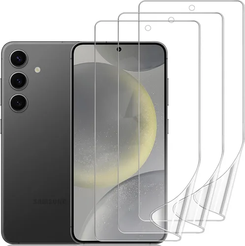 Miniatura 31 de Paquete de 3 protectores de pantalla compatibles con Samsung Galaxy S21 FE 5G de 6.4 pulgadas, película de hidrogel de TPU suave transparente HD