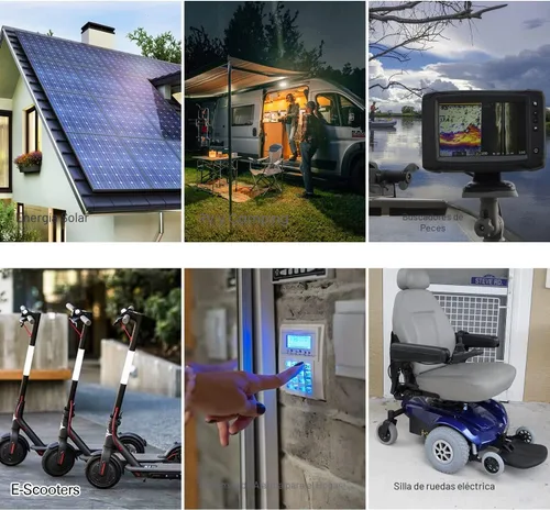 Miniatura 7 de WEIZE Batería de ciclo profundo de 12V 35AH para scooter Pride Mobility Jazzy Select silla de ruedas eléctrica, juego de 2