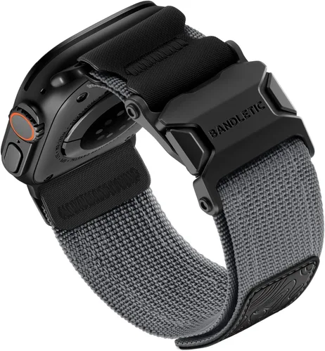 Miniatura 14 de Bandletic Bandas magnéticas compatibles con Apple Watch Ultra 3/Ultra Band de 1.732 pulgadas, correa de nailon transpirable con cierre magnético