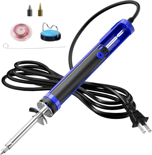 Miniatura 8 de K KERNOWO 929D-V Herramienta de soldadura eléctrica desoldadora con ventosa – Bomba desoldadora con boquillas de 1.0mm y 1.2mm, pistola desoldadora