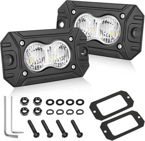 Miniatura 32 de Cápsulas LED ámbar, parte AKD de 3 pulgadas, luz LED de conducción de 40 W, luz LED todoterreno, luz de trabajo LED amarilla, luces antiniebla