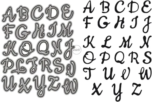 Miniatura 11 de DzIxY Troqueles de corte de metal con número de letras inglesas para hacer tarjetas, troquelados, troquelados, álbumes de recortes, plantillas
