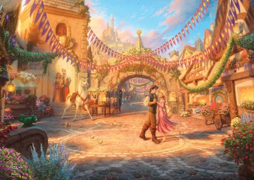 Miniatura 20 de MIGHTYPRINT Disney – La Bella Durmiente – Princesa Aurora y el Príncipe Felipe – Arte de pared duradero de 24 x 17 pulgadas – No hecho de papel