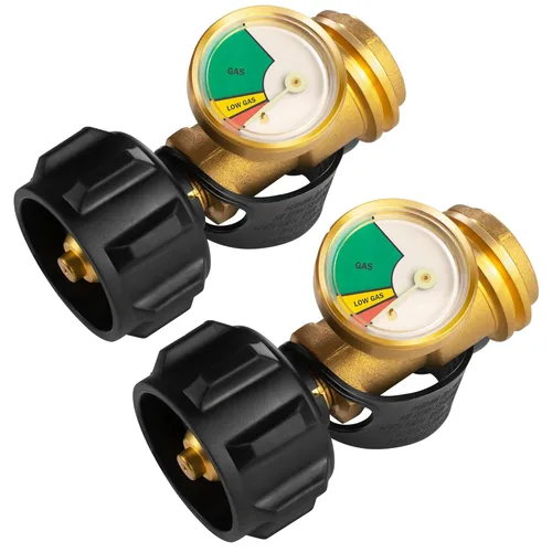 DOZYANT Indicador de nivel de tanque de propano Detector de fugas para tanques de propano de 5 a 40 libras, universal para parrilla de gas barbacoa,