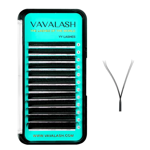 Miniatura 19 de VAVALASH Extensiones de pestañas en forma de W, con abanico prefabricado 3D, rizado D, extensiones de pestañas de volumen fáciles de abanico