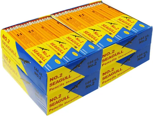 Miniatura 7 de Lápices con punta n.º 2 144/box, 12 cajas de 12 lápices con goma de borrar mejorados 1