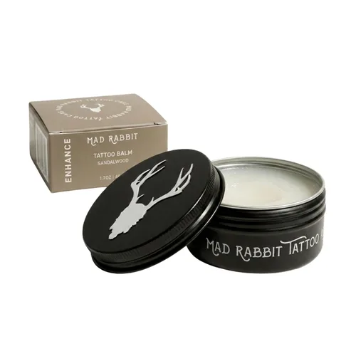 Miniatura 10 de Mad Rabbit Bálsamo para tatuajes y crema de cuidado posterior: mejora el color que revive tatuajes viejos, hidrata nuevos tatuajes, fabricado