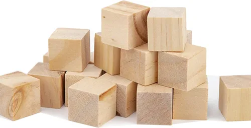 Miniatura 10 de Bloques de madera de 1 pulgada para manualidades, cubos de madera sin terminar, bloques de madera cuadrados en blanco natural, cubos de madera