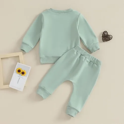 Miniatura 26 de FYBITBO 2 piezas de ropa de otoño e invierno para bebé niña, sudadera con capucha y pantalones de camuflaje, conjuntos de ropa