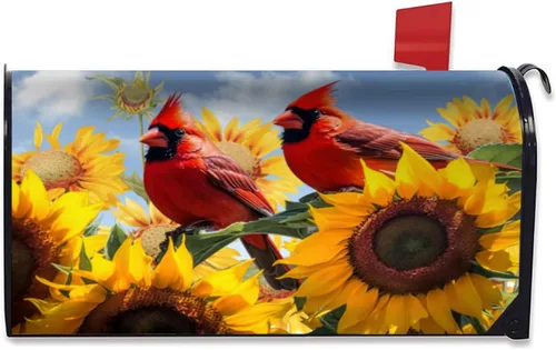 Miniatura 22 de Funda magnética para buzón de otoño, camión, tamaño estándar de 18 x 21 pulgadas, diseño de calabazas de Acción de Gracias, cosecha, hojas de arce