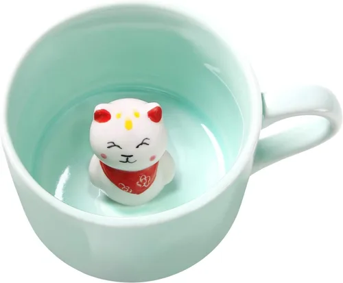 Miniatura 21 de Taza de cerámica con diseño de vaca para bebé, 12 onzas, bonita taza para Navidad, cumpleaños, regalo del día de San Valentín, regalos sorpresa