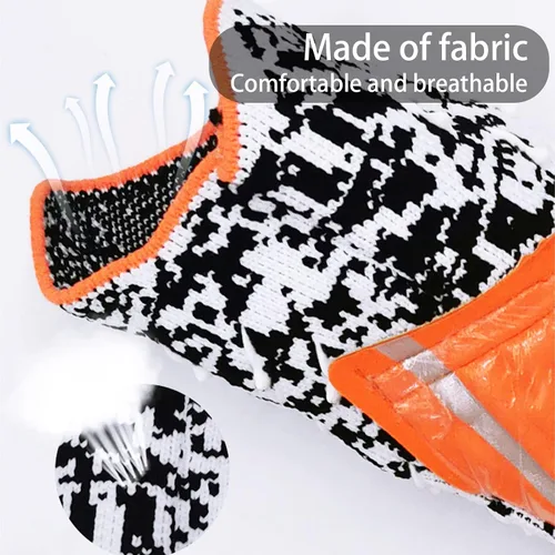 Miniatura 6 de Guantes de portero de portero para adultos y jóvenes, guantes de portero de fútbol con palma de látex antideslizante en relieve, sin muñeca