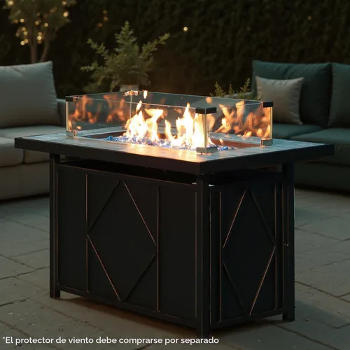 Miniatura 9 de BALI OUTDOORS - Mesa rectangular de gas propano para hoguera (42 pulgadas, 60.000 BTU)