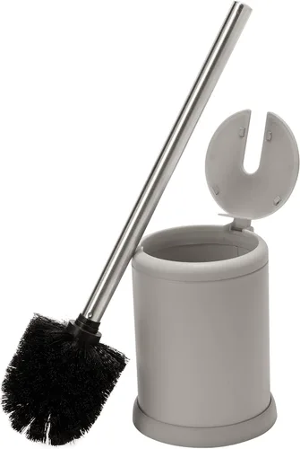 Miniatura 16 de Bath Bliss - Cepillo y soporte para inodoro Tapa de cierre automático Cabezal de 360 grados Limpieza del baño Tamaño compacto