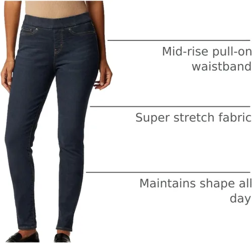 Miniatura 17 de Signature de Levi Strauss & Co. Gold Totally Shaping - Jeans ajustados para mujer, totalmente moldeadores, sin botones