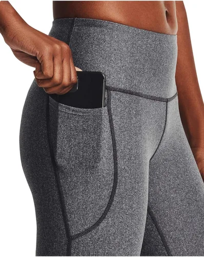Miniatura 4 de Under Armour - Leggings capri con bolsillos para mujer, de tela HeatGear, de tiro alto y con pretina antideslizante