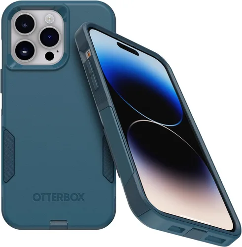 OtterBox Funda para iPhone 14 Pro Max (solamente) de la serie Commuter - Dont BE azul (azul), delgada y resistente, apta para bolsillo, con