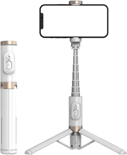 Miniatura 9 de Palo selfie de 72 pulgadas, trípode todo en 1, kit de video con control remoto inalámbrico integrado, portátil, ligero, trípode extensible
