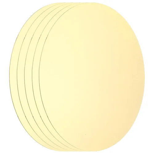 Miniatura 20 de MECCANIXITY 2 Piezas Placa Redonda de Latón, 150mm (5.91") de Diámetro Láminas de Cobre Puro, Lámina de Metal de Latón Cobre H62 de 0.5mm