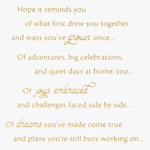 Miniatura 3 de Tarjeta de aniversario de Hallmark para pareja (Momentos perfectos)