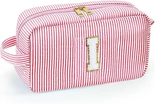 Miniatura 10 de Bonita bolsa grande de cosméticos de viaje, neceser con cremallera, bolsa de almacenamiento de maquillaje, bolsa de viaje, fiesta, boda, artículos