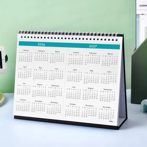 Miniatura 7 de Calendario de escritorio 2026-2027 – Calendario de escritorio de julio de 2026 a diciembre de 2027, calendario de 10 x 8.3 pulgadas, calendario