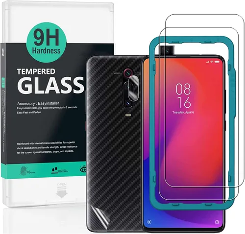 Ibywind Protector de pantalla para Xiaomi Mi 9T/Redmi K20/K20 Pro, con 2 piezas de vidrio templado, 1 protector de lente de cámara, 1 película de